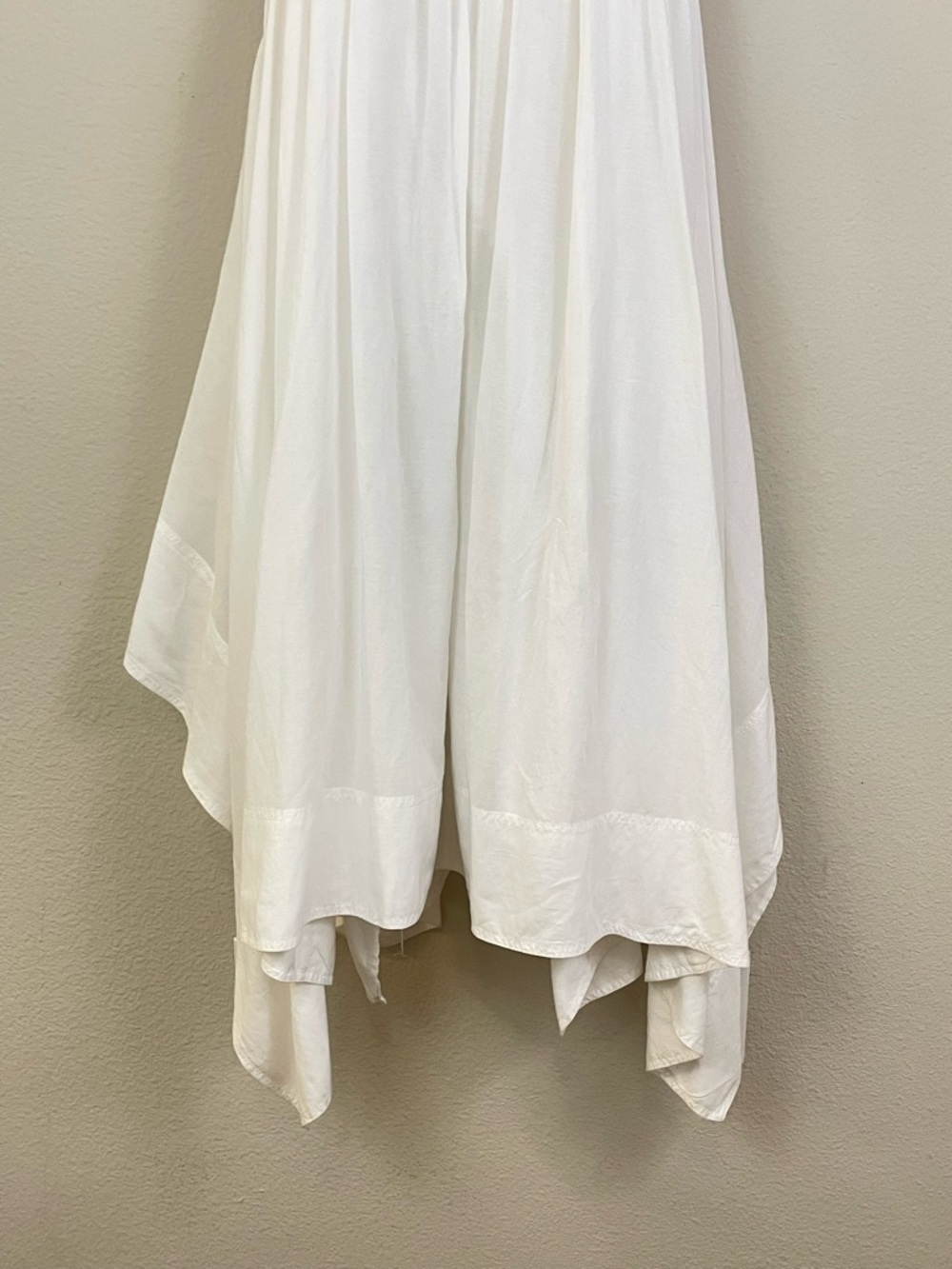 Anthropologie Pilcro White Asymmetrical Babydoll Midi Dress Size XS - Picture 7 of 13